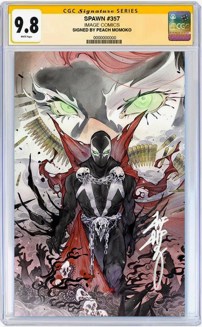 Spawn #357 NYCC Variant CGC 9.8 SS signed by Peach MoMoKo