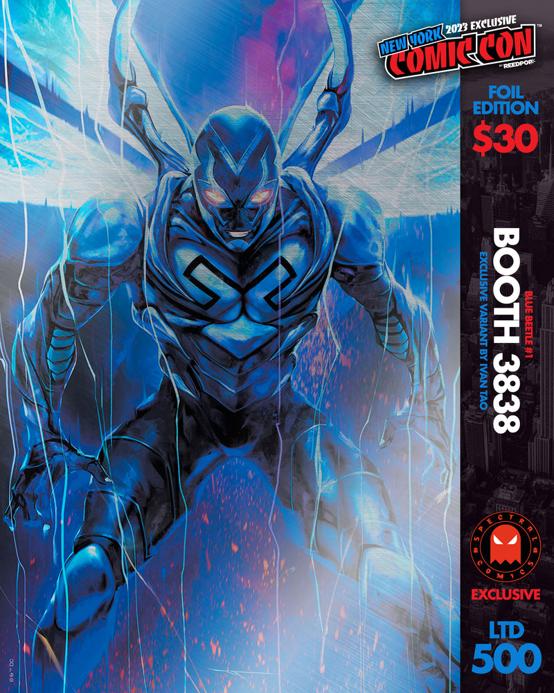 Blue Beetle #1 Ivan Tao FOIL NYCC Virgin Variant