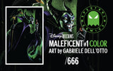 Maleficent #1 Gabriele Dell’Otto B&W Virgin Variant Set