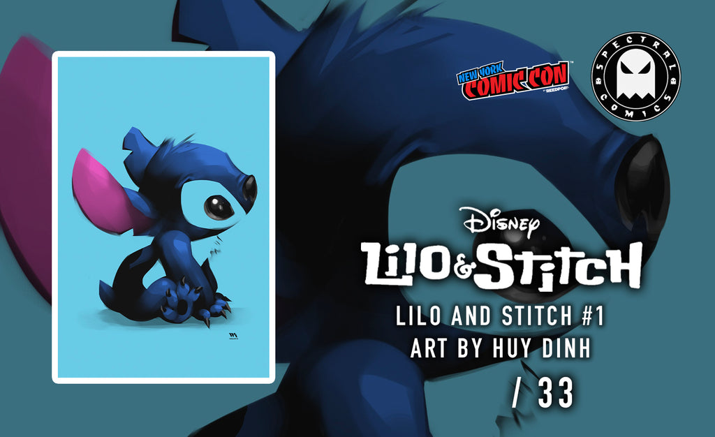 Lilo & Stitch #1 Huy Dinh Negative Space NYCC METAL Virgin Variant