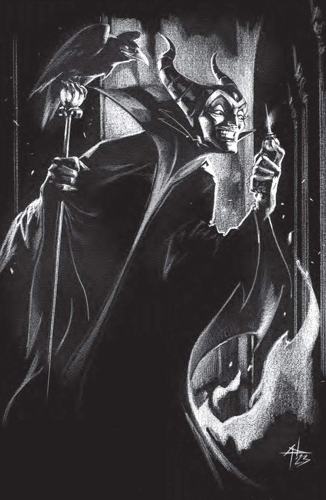 Maleficent #1 Gabriele Dell’Otto B&W Virgin Variant Set