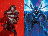 BRZRKR #1 Yoon FOIL & Blue Beetle #1 Ivan Tao SDCC Virgin Variant Set