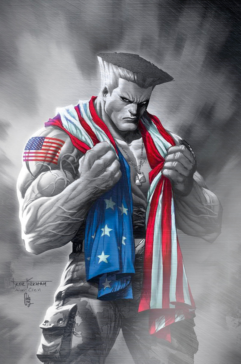 Street Fighter #1 Tyler Kirkham Guile Virgin FOIL MegaCon Variant