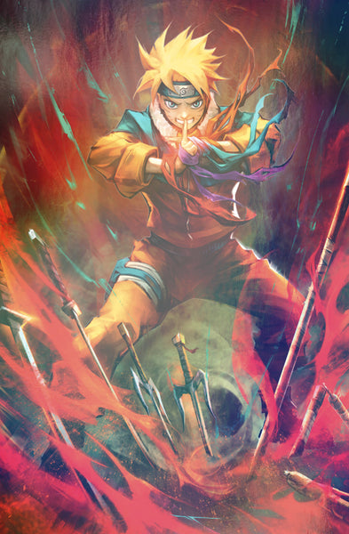 TMNT x Naruto #1 Ivan Tao FOIL Virgin Variant Set – Spectral Comics