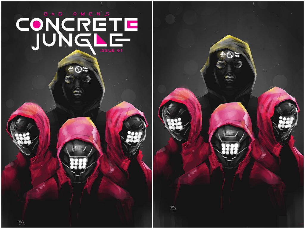 Concrete Jungle #1 Huy Dinh Virgin Variant Set